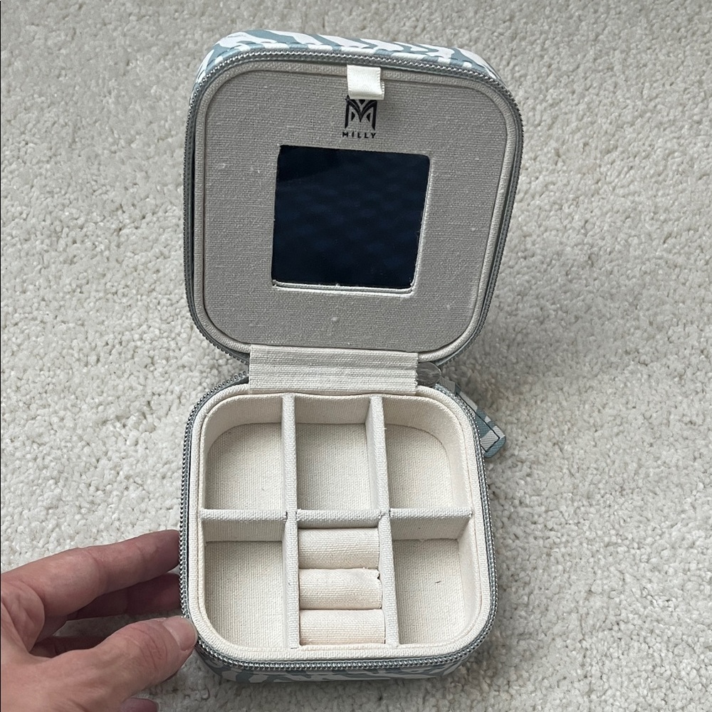 Milly Blue and White Jewelry Organizer